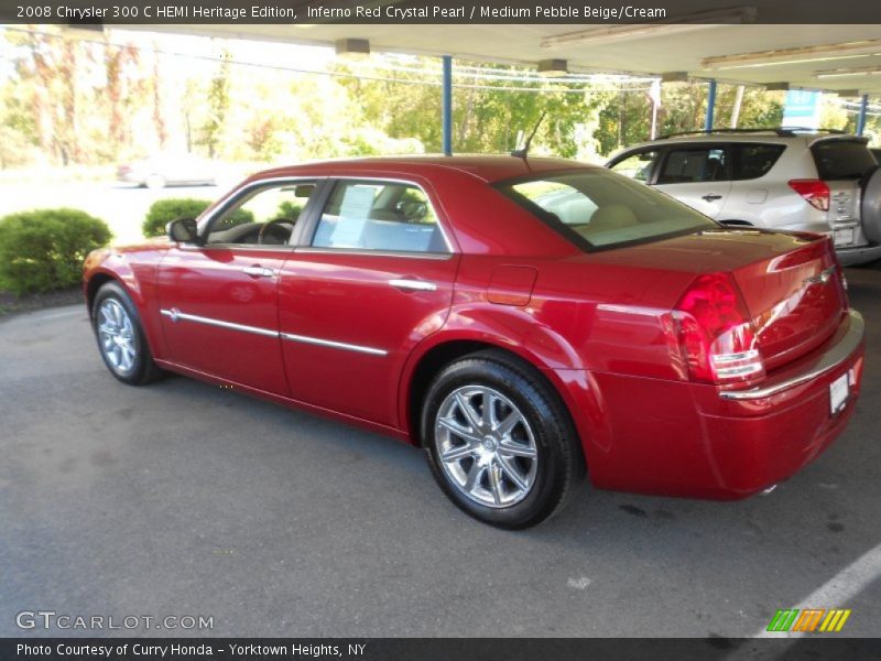 Inferno Red Crystal Pearl / Medium Pebble Beige/Cream 2008 Chrysler 300 C HEMI Heritage Edition