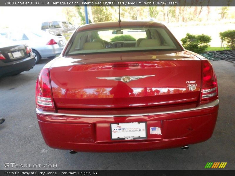 Inferno Red Crystal Pearl / Medium Pebble Beige/Cream 2008 Chrysler 300 C HEMI Heritage Edition