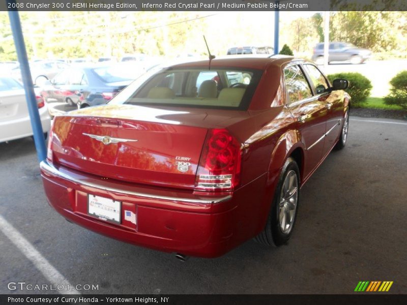 Inferno Red Crystal Pearl / Medium Pebble Beige/Cream 2008 Chrysler 300 C HEMI Heritage Edition