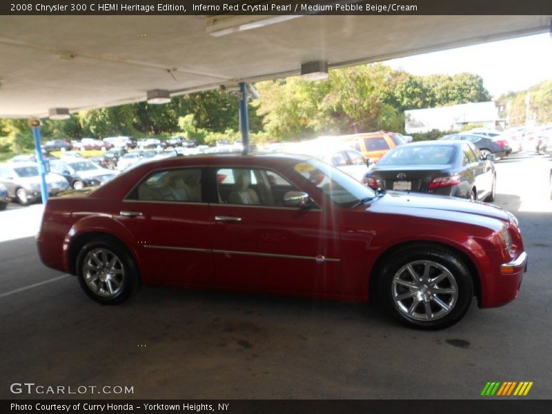 Inferno Red Crystal Pearl / Medium Pebble Beige/Cream 2008 Chrysler 300 C HEMI Heritage Edition