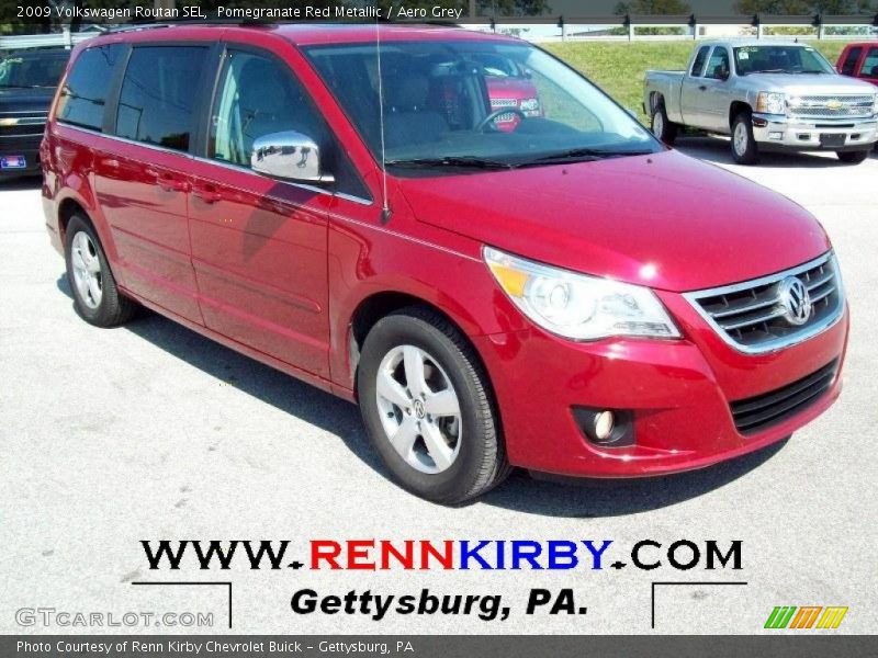 Pomegranate Red Metallic / Aero Grey 2009 Volkswagen Routan SEL
