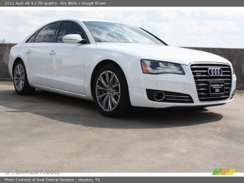 Ibis White / Nougat Brown 2011 Audi A8 4.2 FSI quattro