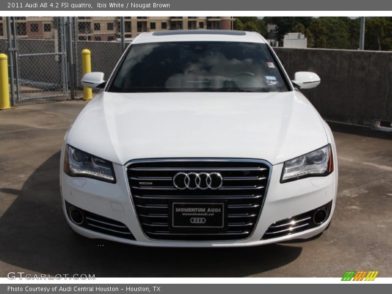 Ibis White / Nougat Brown 2011 Audi A8 4.2 FSI quattro