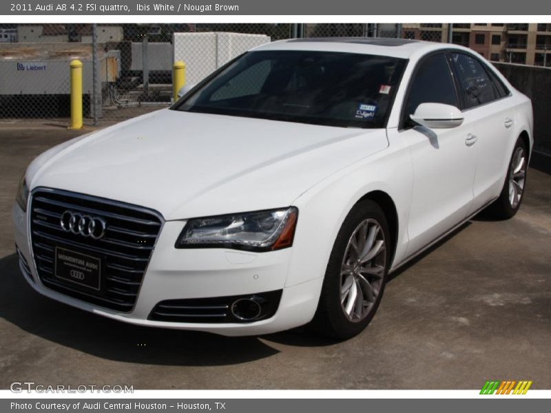 Ibis White / Nougat Brown 2011 Audi A8 4.2 FSI quattro