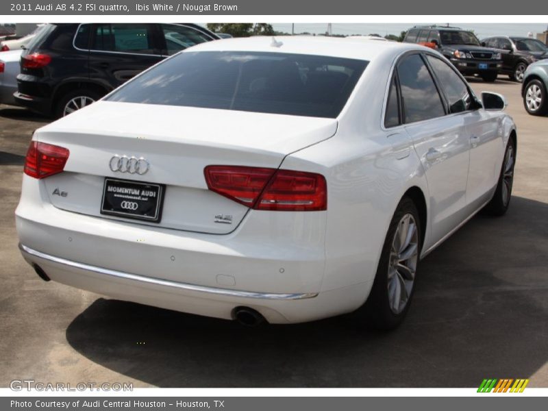 Ibis White / Nougat Brown 2011 Audi A8 4.2 FSI quattro