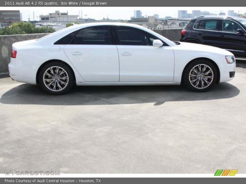 Ibis White / Nougat Brown 2011 Audi A8 4.2 FSI quattro