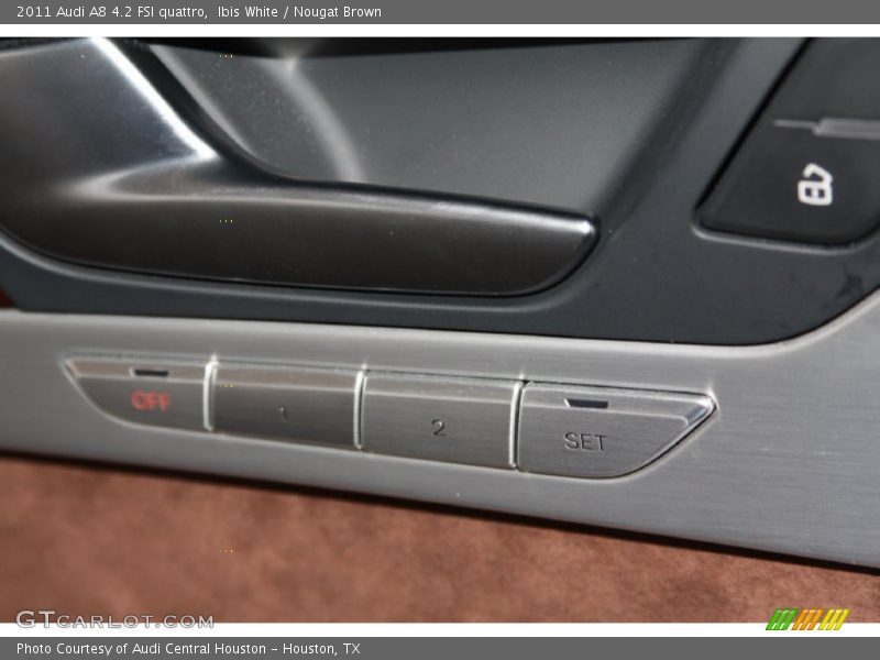 Ibis White / Nougat Brown 2011 Audi A8 4.2 FSI quattro