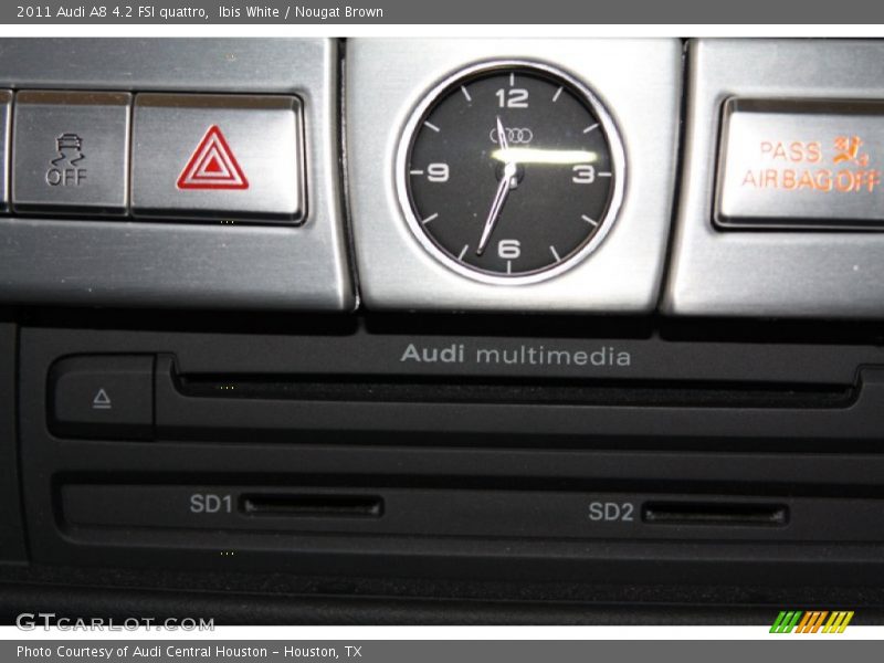 Ibis White / Nougat Brown 2011 Audi A8 4.2 FSI quattro