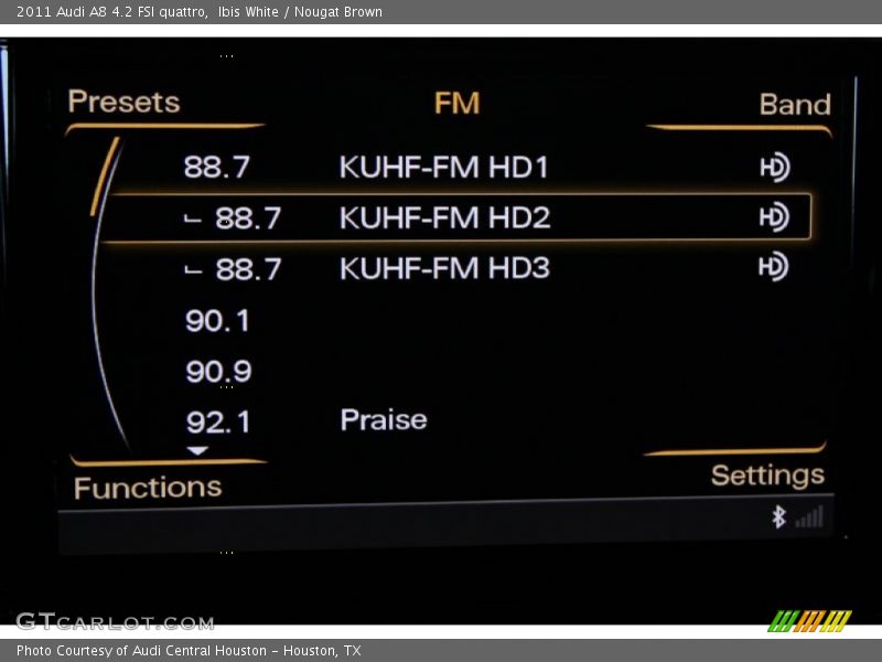 Ibis White / Nougat Brown 2011 Audi A8 4.2 FSI quattro