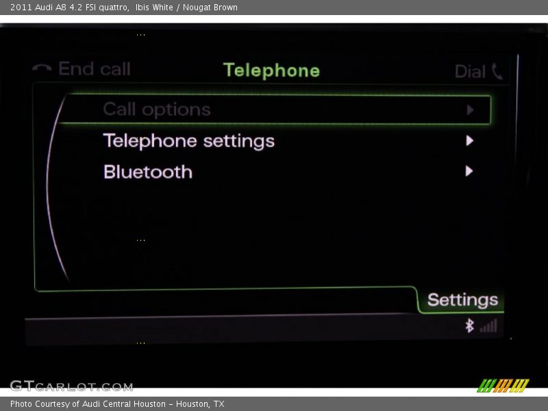 Ibis White / Nougat Brown 2011 Audi A8 4.2 FSI quattro