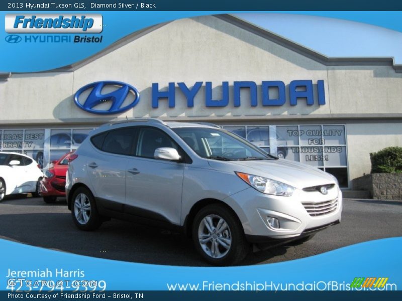 Diamond Silver / Black 2013 Hyundai Tucson GLS