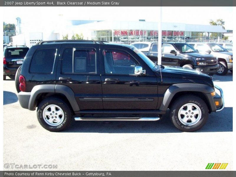 Black Clearcoat / Medium Slate Gray 2007 Jeep Liberty Sport 4x4