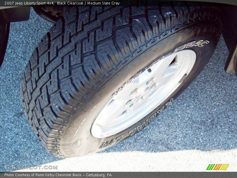 Black Clearcoat / Medium Slate Gray 2007 Jeep Liberty Sport 4x4