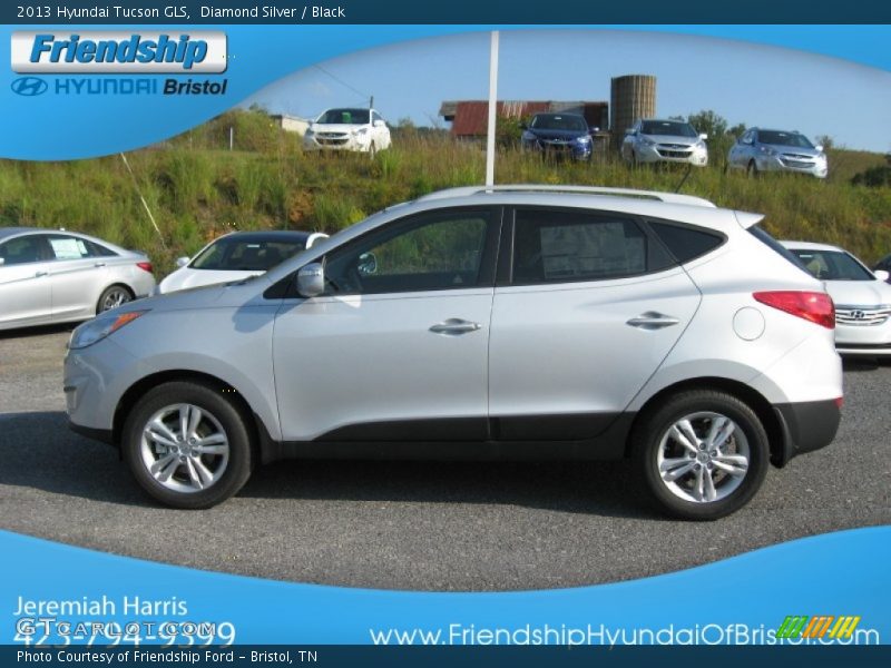 Diamond Silver / Black 2013 Hyundai Tucson GLS