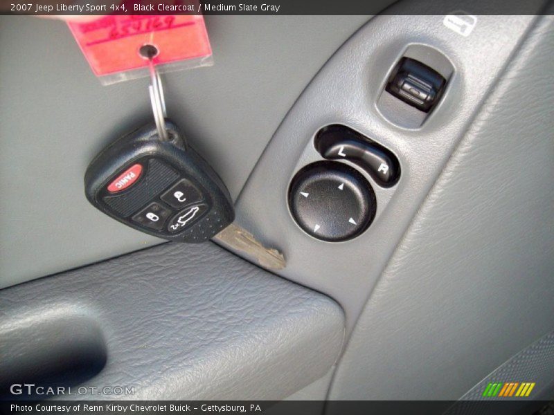 Black Clearcoat / Medium Slate Gray 2007 Jeep Liberty Sport 4x4