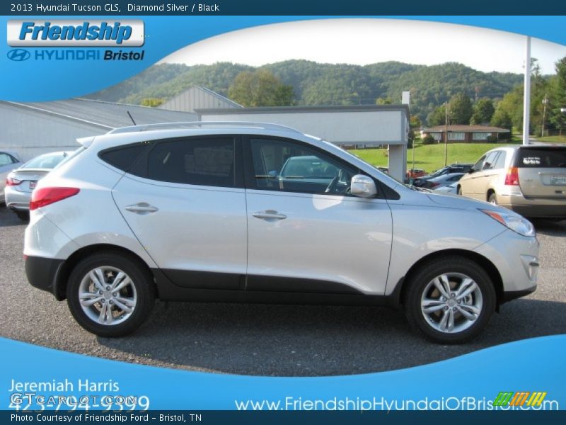 Diamond Silver / Black 2013 Hyundai Tucson GLS