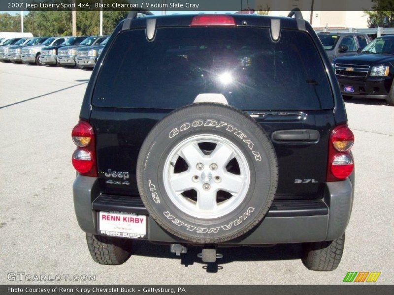 Black Clearcoat / Medium Slate Gray 2007 Jeep Liberty Sport 4x4