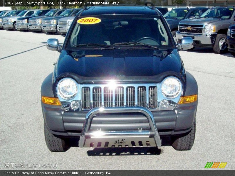 Black Clearcoat / Medium Slate Gray 2007 Jeep Liberty Sport 4x4