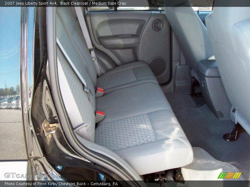 Black Clearcoat / Medium Slate Gray 2007 Jeep Liberty Sport 4x4