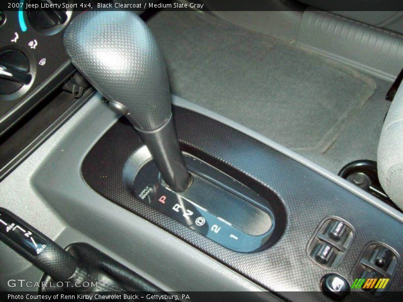 Black Clearcoat / Medium Slate Gray 2007 Jeep Liberty Sport 4x4