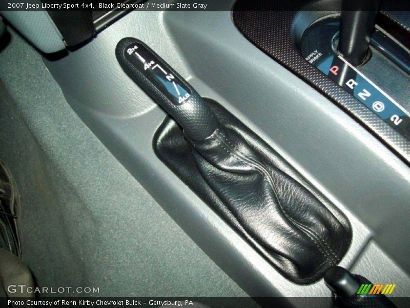 Black Clearcoat / Medium Slate Gray 2007 Jeep Liberty Sport 4x4