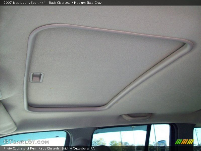 Black Clearcoat / Medium Slate Gray 2007 Jeep Liberty Sport 4x4