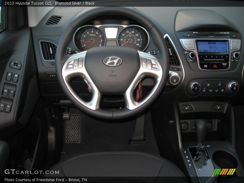 Diamond Silver / Black 2013 Hyundai Tucson GLS