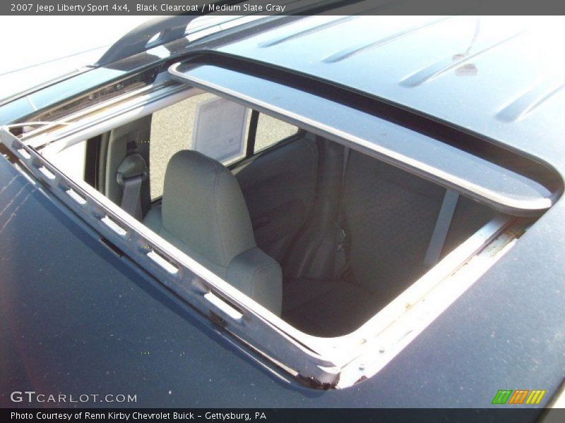Black Clearcoat / Medium Slate Gray 2007 Jeep Liberty Sport 4x4