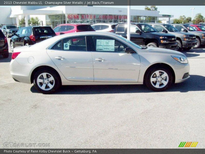 Champagne Silver Metallic / Jet Black/Titanium 2013 Chevrolet Malibu LS