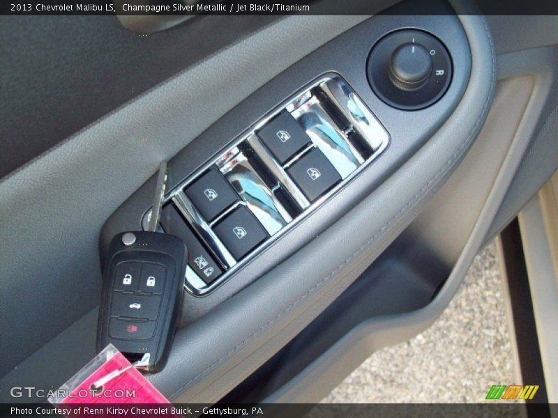Champagne Silver Metallic / Jet Black/Titanium 2013 Chevrolet Malibu LS