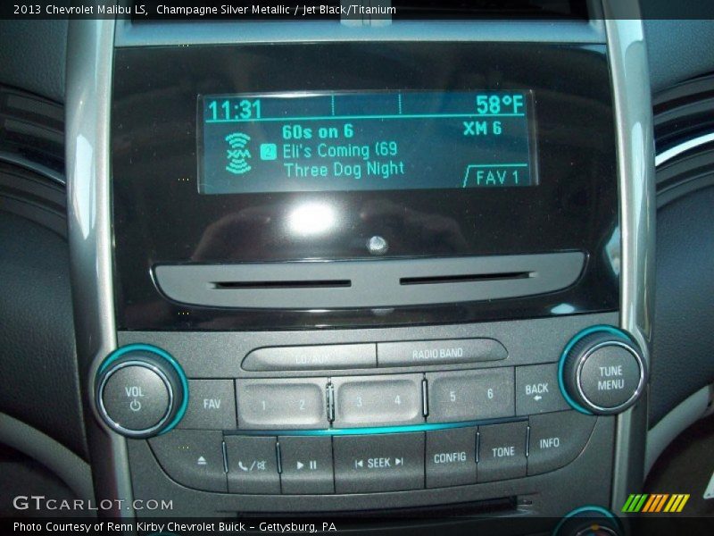 Champagne Silver Metallic / Jet Black/Titanium 2013 Chevrolet Malibu LS
