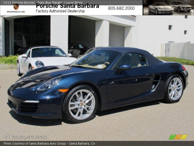 Dark Blue Metallic / Luxor Beige 2013 Porsche Boxster