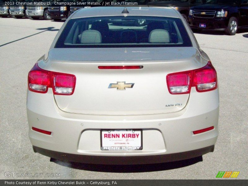 Champagne Silver Metallic / Jet Black/Titanium 2013 Chevrolet Malibu LS