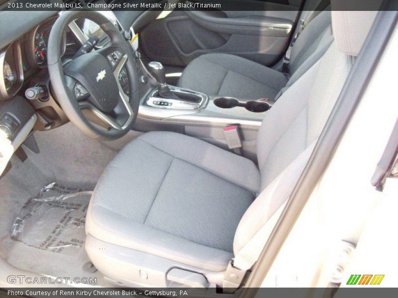 Champagne Silver Metallic / Jet Black/Titanium 2013 Chevrolet Malibu LS