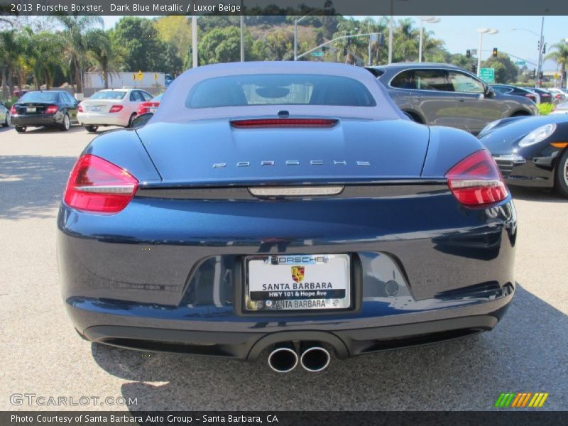 Dark Blue Metallic / Luxor Beige 2013 Porsche Boxster