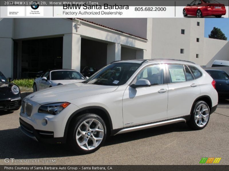 Mineral White Metallic / Terra 2013 BMW X1 sDrive 28i