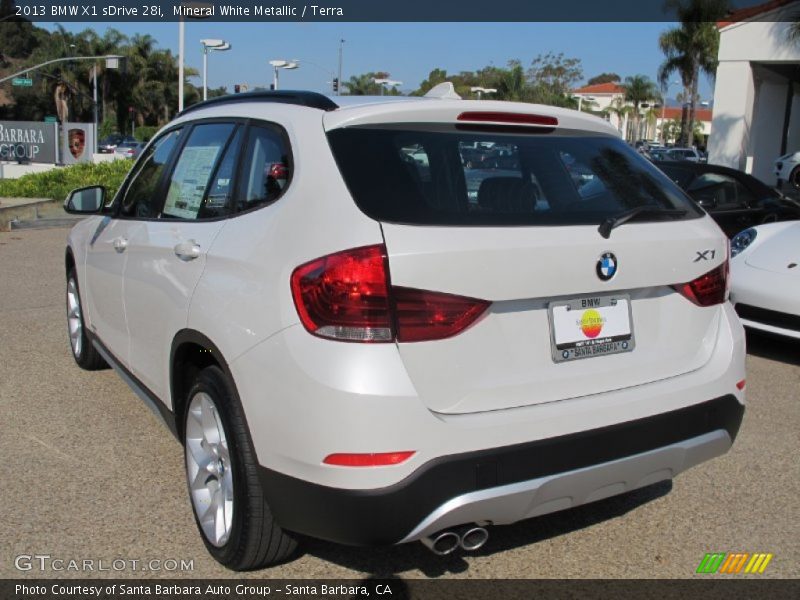 Mineral White Metallic / Terra 2013 BMW X1 sDrive 28i