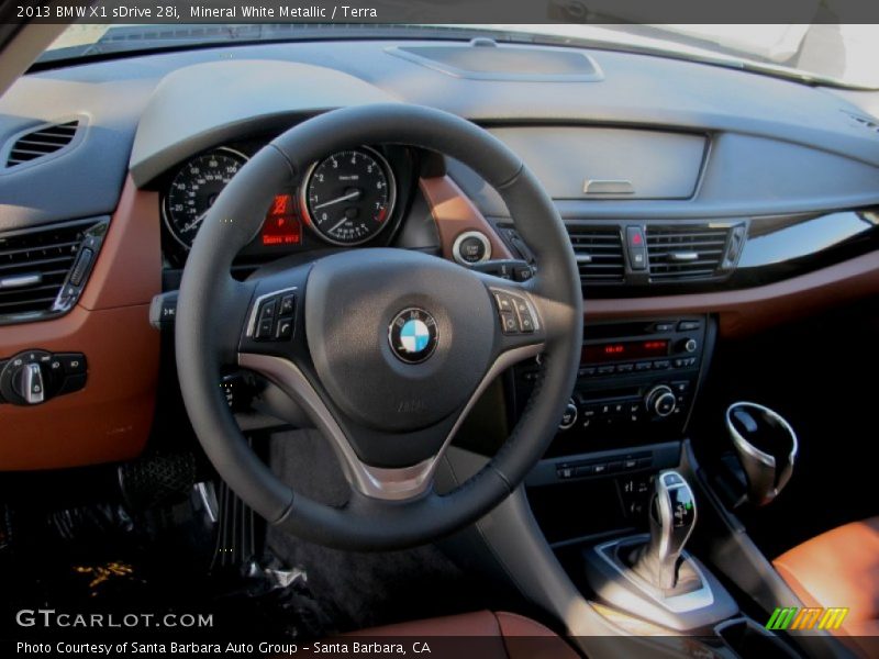 Mineral White Metallic / Terra 2013 BMW X1 sDrive 28i