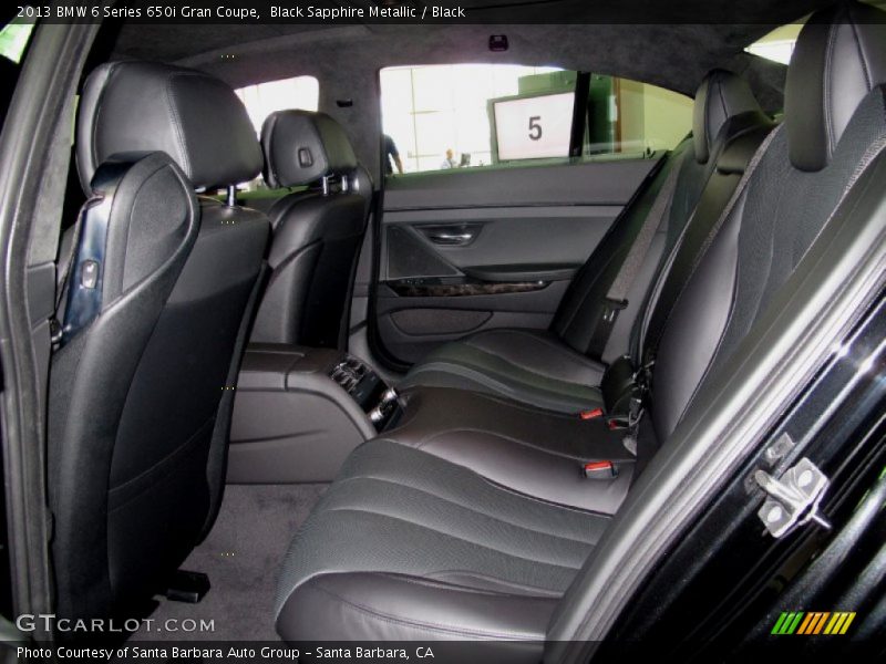 Rear Seat of 2013 6 Series 650i Gran Coupe