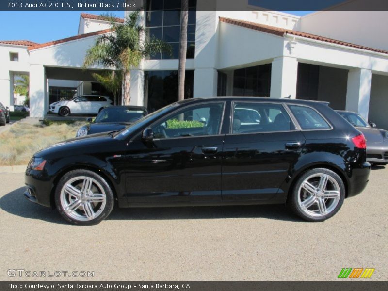 Brilliant Black / Black 2013 Audi A3 2.0 TFSI