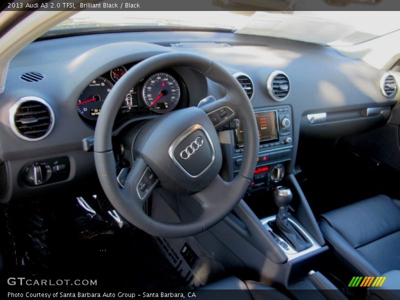 Brilliant Black / Black 2013 Audi A3 2.0 TFSI