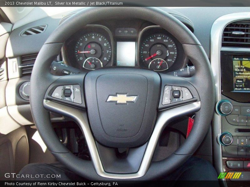 Silver Ice Metallic / Jet Black/Titanium 2013 Chevrolet Malibu LT