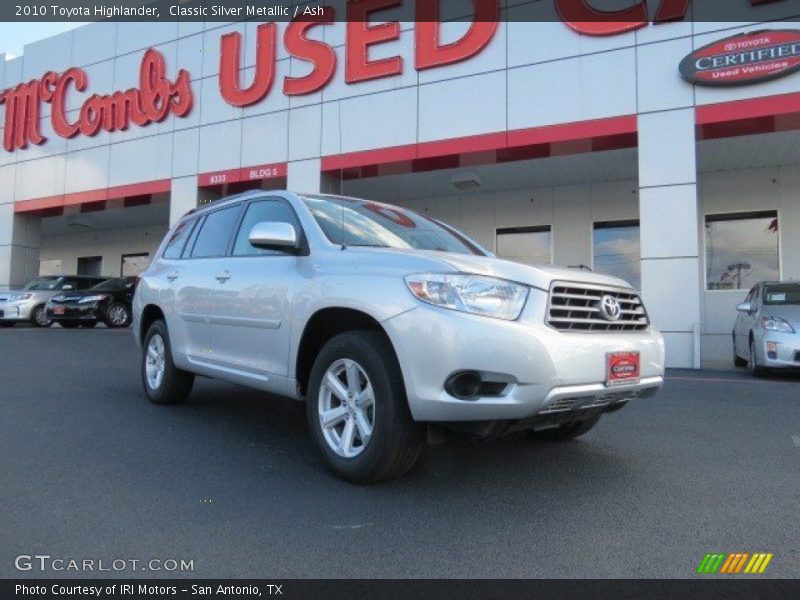 Classic Silver Metallic / Ash 2010 Toyota Highlander