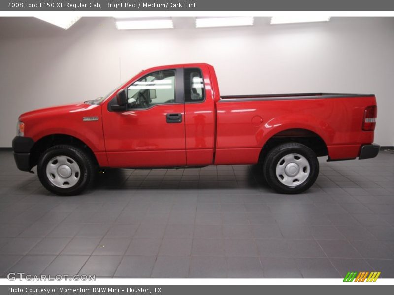 Bright Red / Medium/Dark Flint 2008 Ford F150 XL Regular Cab