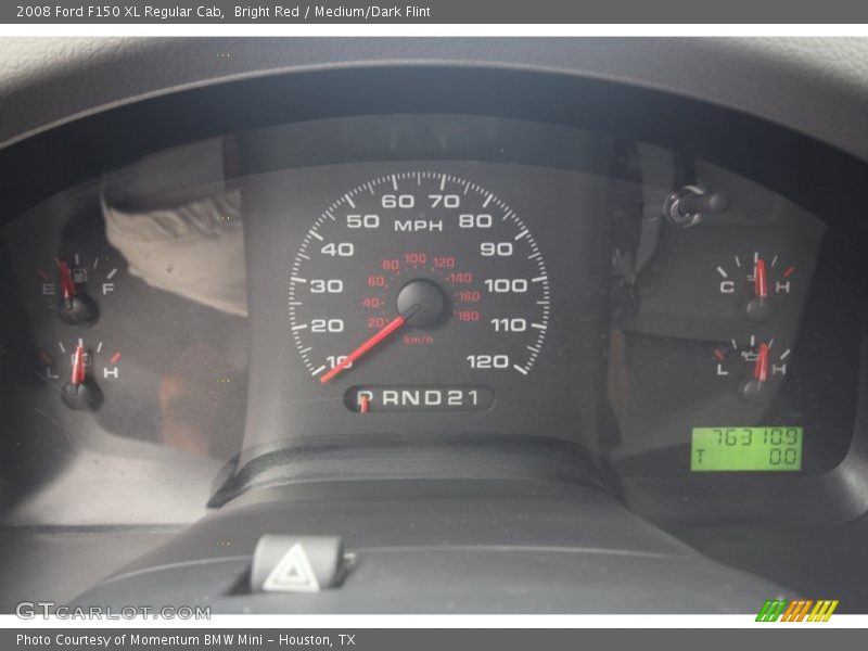 Bright Red / Medium/Dark Flint 2008 Ford F150 XL Regular Cab