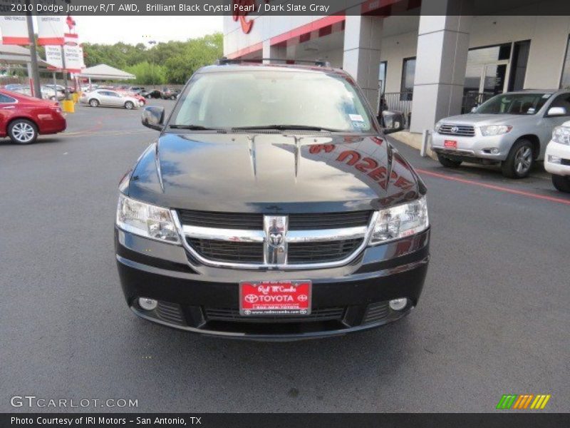 Brilliant Black Crystal Pearl / Dark Slate Gray 2010 Dodge Journey R/T AWD