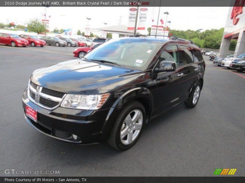 Brilliant Black Crystal Pearl / Dark Slate Gray 2010 Dodge Journey R/T AWD