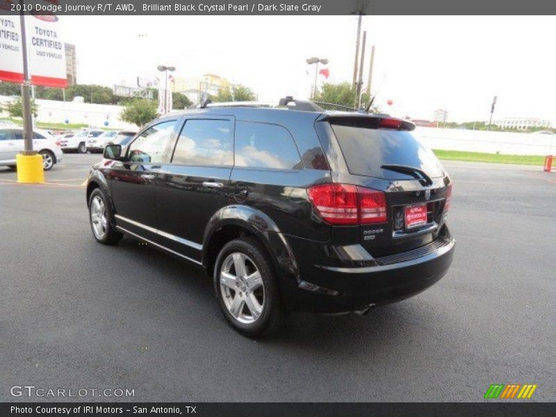 Brilliant Black Crystal Pearl / Dark Slate Gray 2010 Dodge Journey R/T AWD