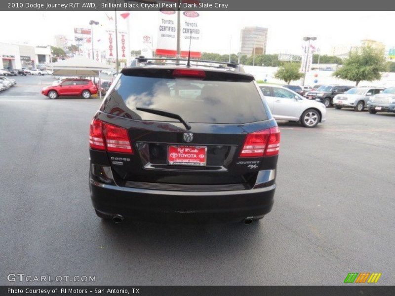 Brilliant Black Crystal Pearl / Dark Slate Gray 2010 Dodge Journey R/T AWD