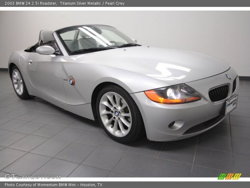 Titanium Silver Metallic / Pearl Grey 2003 BMW Z4 2.5i Roadster